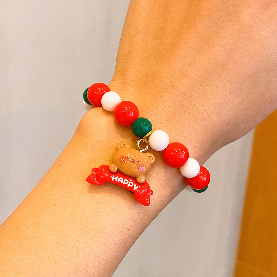 Wholesale Christmas children' s colorful bracelets